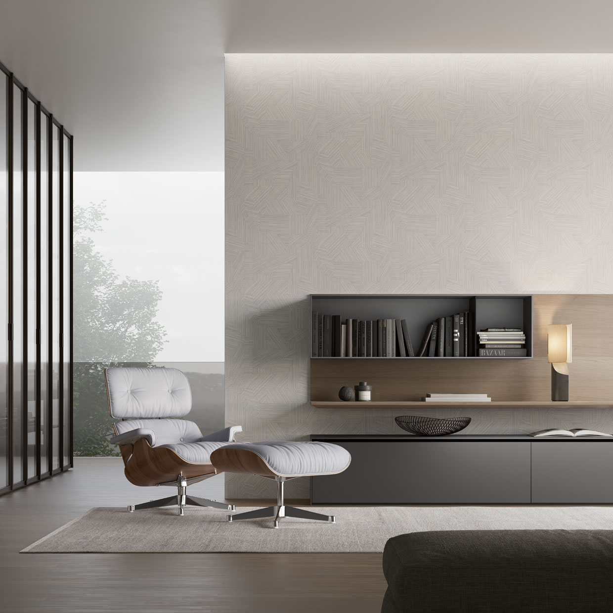 Обои Loymina Terra Marquetry TER1 001 10,05×1 фото в интерьере